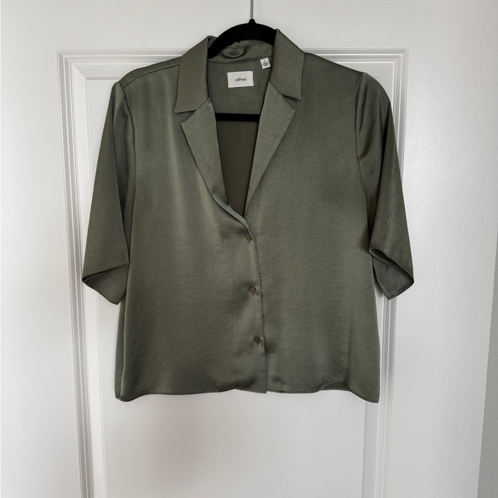 Wilfred Olive Button Down Shirt